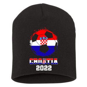 Croatia Football Team - Croatian Flag Football Soccer Fans Short Acrylic Beanie