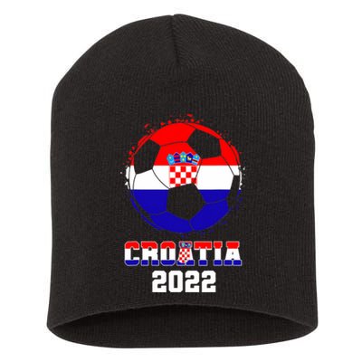 Croatia Football Team - Croatian Flag Football Soccer Fans Short Acrylic Beanie