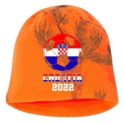 Croatia Football Team - Croatian Flag Football Soccer Fans Kati - Camo Knit Beanie