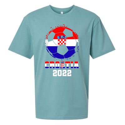 Croatia Football Team - Croatian Flag Football Soccer Fans Sueded Cloud Jersey T-Shirt