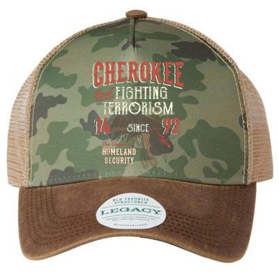 Cherokee Fighting Terrorism Since 1492 Native American Legacy Tie Dye Trucker Hat