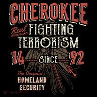 Cherokee Fighting Terrorism Since 1492 Native American Tall T-Shirt
