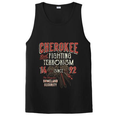 Cherokee Fighting Terrorism Since 1492 Native American PosiCharge Competitor Tank