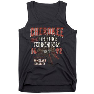 Cherokee Fighting Terrorism Since 1492 Native American Tank Top