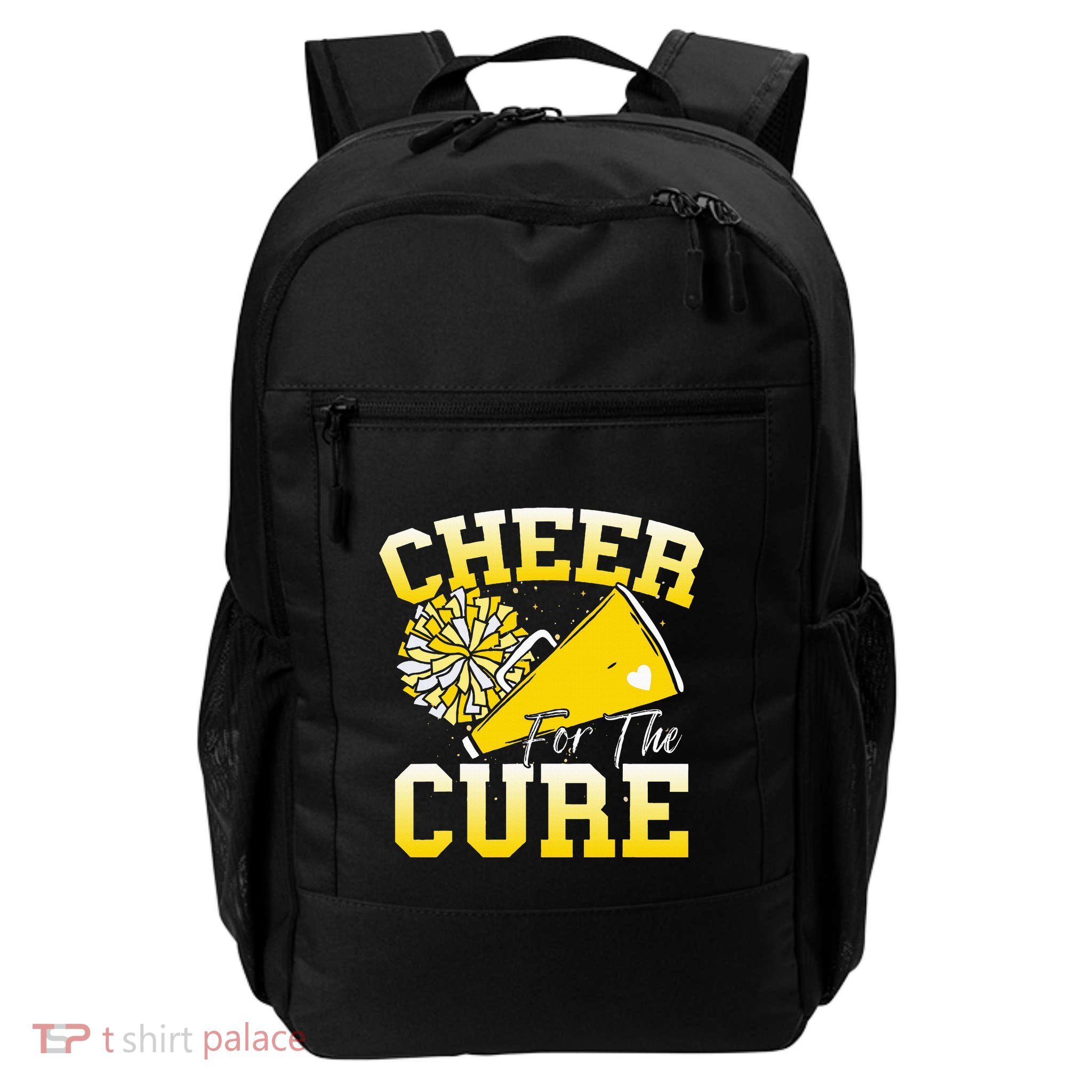 Cheer For The C.U.R.E Sport Childhood Cancer Awareness Cheer Daily Commute Backpack