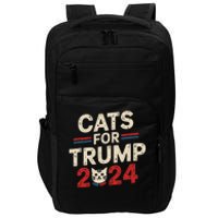 Cats For Trump Funny Election Vintage Gift Impact Tech Backpack