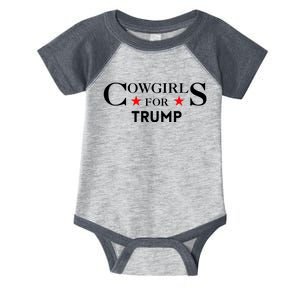 Cowgirls For Trump 2024 Infant Baby Jersey Bodysuit