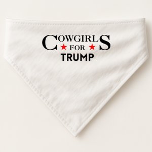 Cowgirls For Trump 2024 USA-Made Doggie Bandana