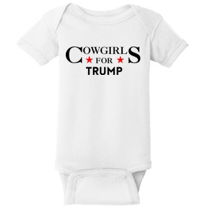 Cowgirls For Trump 2024 Baby Bodysuit