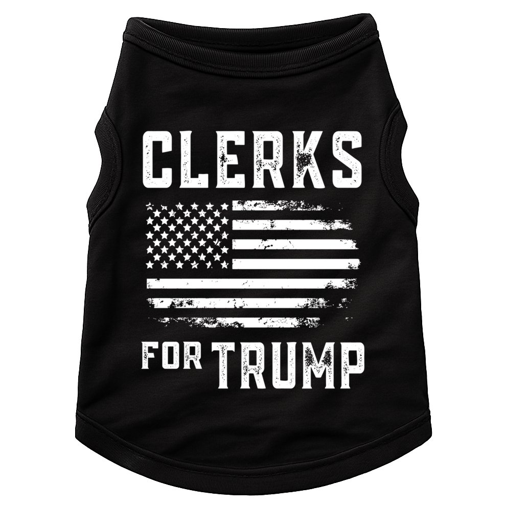 Clerks For Trump Meaningful Gift Doggie Tank