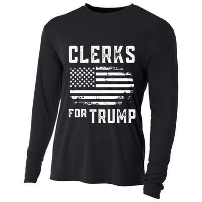 Clerks For Trump Meaningful Gift Cooling Performance Long Sleeve Crew