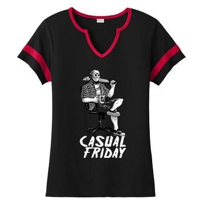 Casual Friday The 13th Ladies Halftime Notch Neck Tee