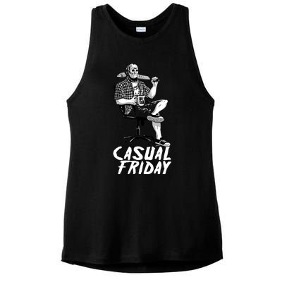 Casual Friday The 13th Ladies PosiCharge Tri-Blend Wicking Tank