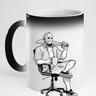 Casual Friday The 13th 11oz Black Color Changing Mug