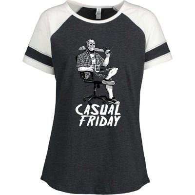 Casual Friday The 13th Enza Ladies Jersey Colorblock Tee