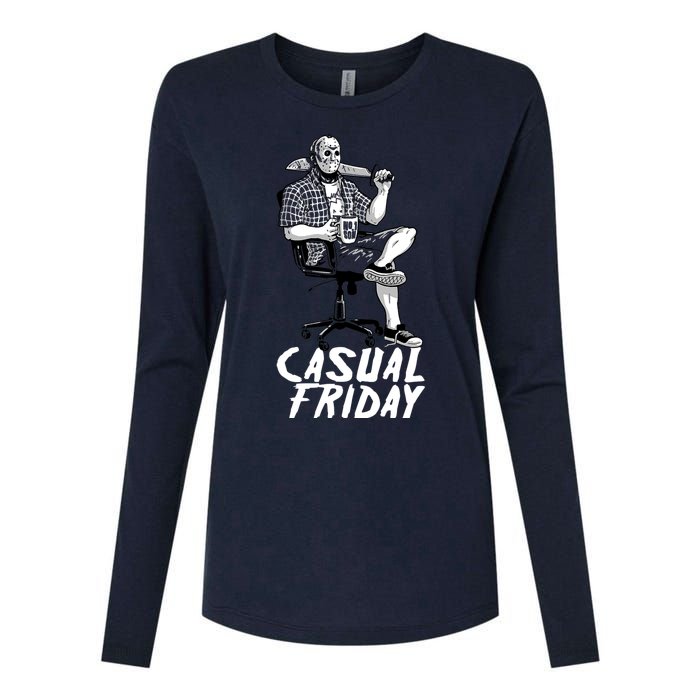 Casual Friday The 13th Womens Cotton Relaxed Long Sleeve T-Shirt