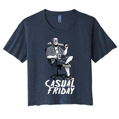 Casual Friday The 13th Women's Crop Top Tee