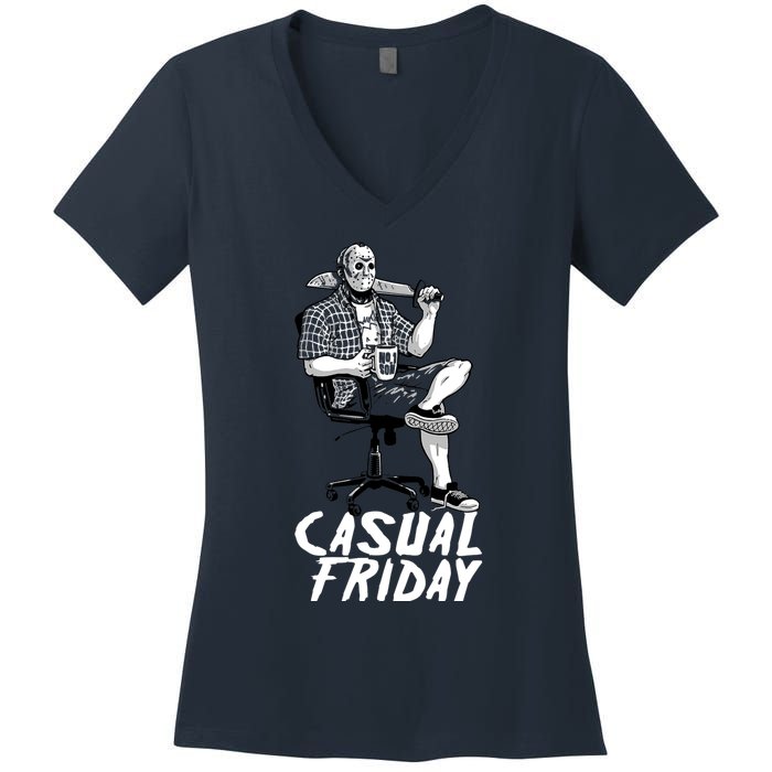 Casual Friday The 13th Women's V-Neck T-Shirt