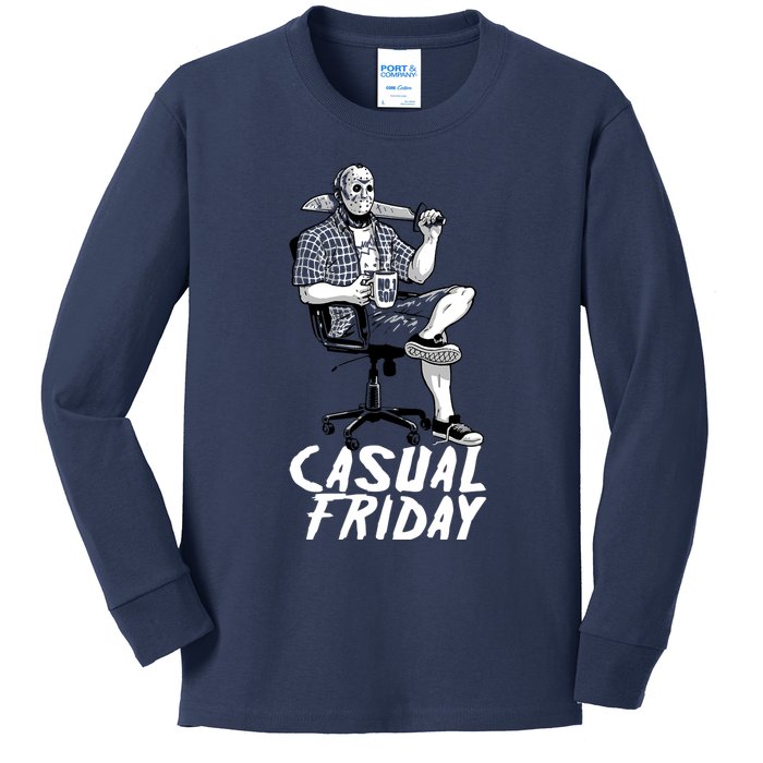 Casual Friday The 13th Kids Long Sleeve Shirt