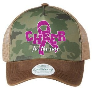 Cheer For The Cure Breast Cancer Awareness Ribbon Legacy Tie Dye Trucker Hat