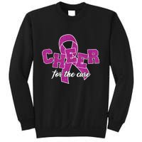 Cheer For The Cure Breast Cancer Awareness Ribbon Sweatshirt