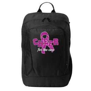 Cheer For The Cure Breast Cancer Awareness Ribbon City Backpack