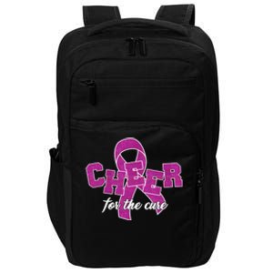 Cheer For The Cure Breast Cancer Awareness Ribbon Impact Tech Backpack