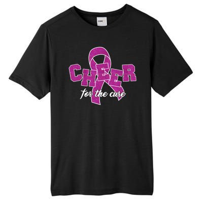 Cheer For The Cure Breast Cancer Awareness Ribbon Tall Fusion ChromaSoft Performance T-Shirt