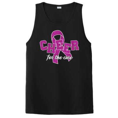 Cheer For The Cure Breast Cancer Awareness Ribbon PosiCharge Competitor Tank