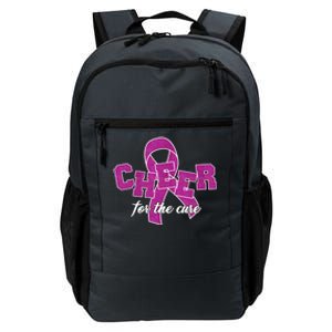 Cheer For The Cure Breast Cancer Awareness Ribbon Daily Commute Backpack