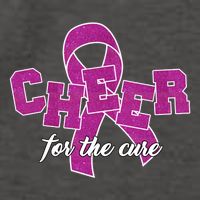 Cheer For The Cure Breast Cancer Awareness Ribbon Vector Backpack