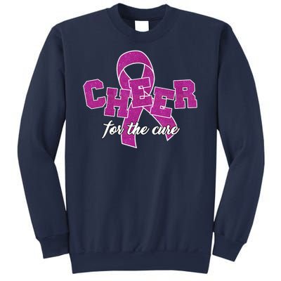 Cheer For The Cure Breast Cancer Awareness Ribbon Sweatshirt