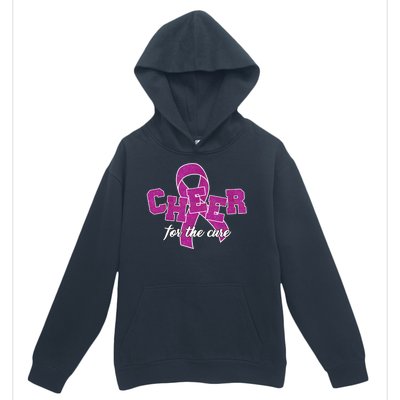 Cheer For The Cure Breast Cancer Awareness Ribbon Urban Pullover Hoodie