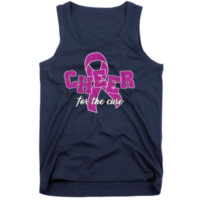 Cheer For The Cure Breast Cancer Awareness Ribbon Tank Top