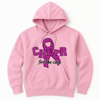 Cheer For The Cure Breast Cancer Awareness Ribbon Hoodie