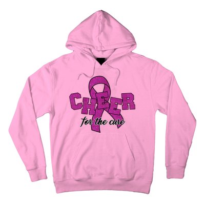 Cheer For The Cure Breast Cancer Awareness Ribbon Hoodie