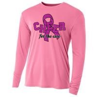 Cheer For The Cure Breast Cancer Awareness Ribbon Cooling Performance Long Sleeve Crew