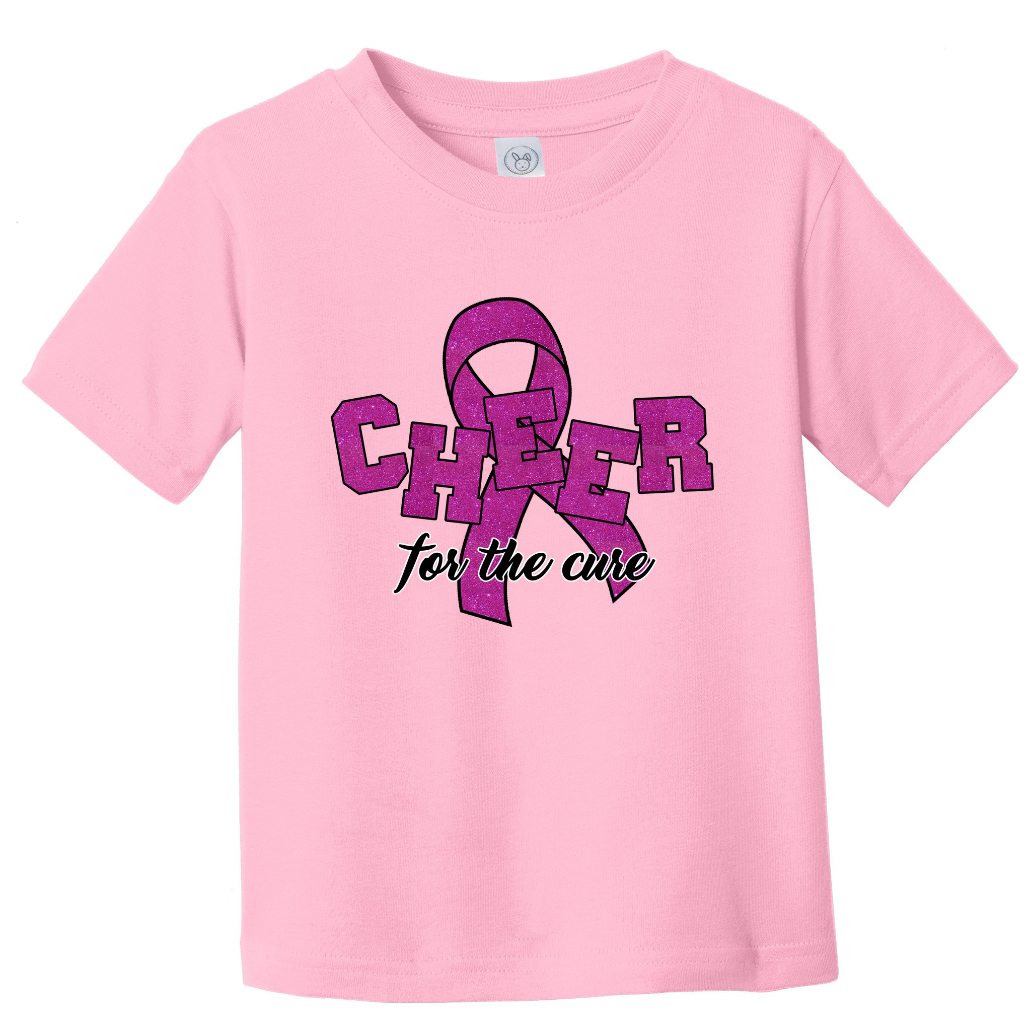 Cheer For The Cure Breast Cancer Awareness Ribbon Toddler T-Shirt
