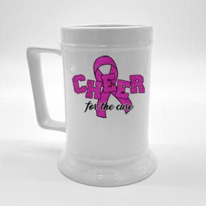 Cheer For The Cure Breast Cancer Awareness Ribbon Beer Stein