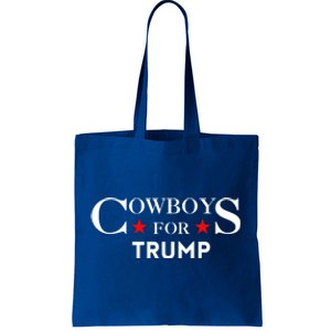 COWBOYS For Trump 2024 Tote Bag