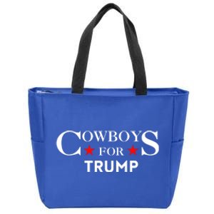 COWBOYS For Trump 2024 Zip Tote Bag