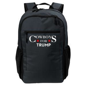 COWBOYS For Trump 2024 Daily Commute Backpack