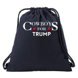 COWBOYS For Trump 2024 Drawstring Bag