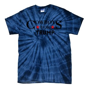 COWBOYS For Trump 2024 Tie-Dye T-Shirt