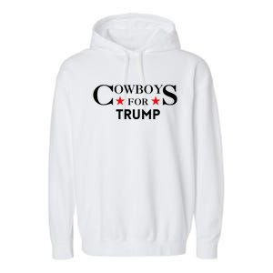 COWBOYS For Trump 2024 Garment-Dyed Fleece Hoodie