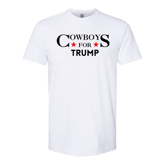 COWBOYS For Trump 2024 Softstyle CVC T-Shirt