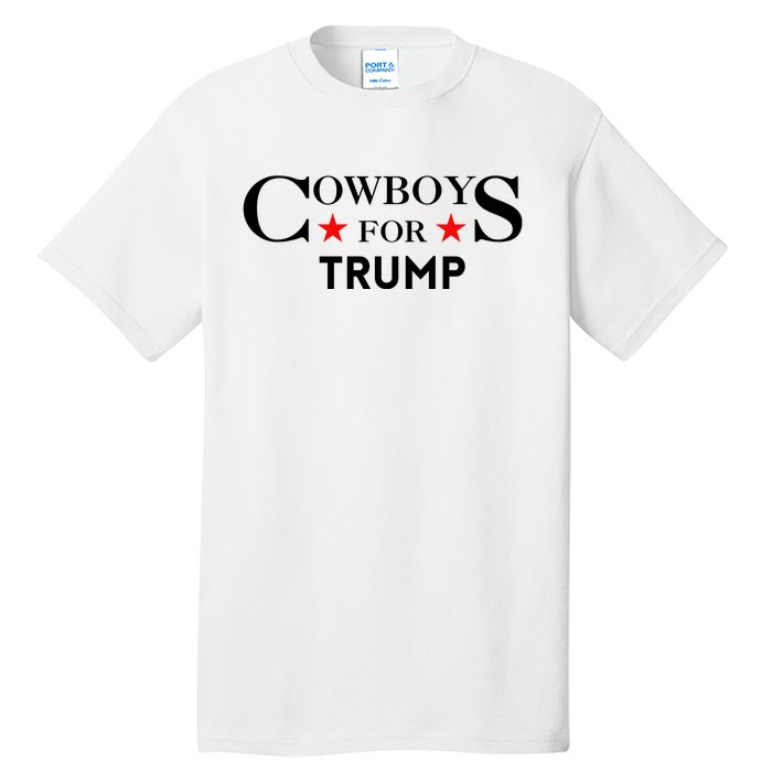 COWBOYS For Trump 2024 Tall T-Shirt