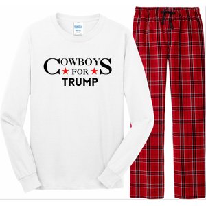 COWBOYS For Trump 2024 Long Sleeve Pajama Set