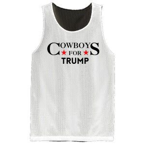 COWBOYS For Trump 2024 Mesh Reversible Basketball Jersey Tank