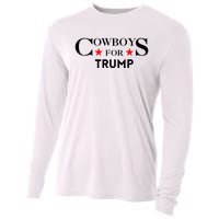 COWBOYS For Trump 2024 Cooling Performance Long Sleeve Crew